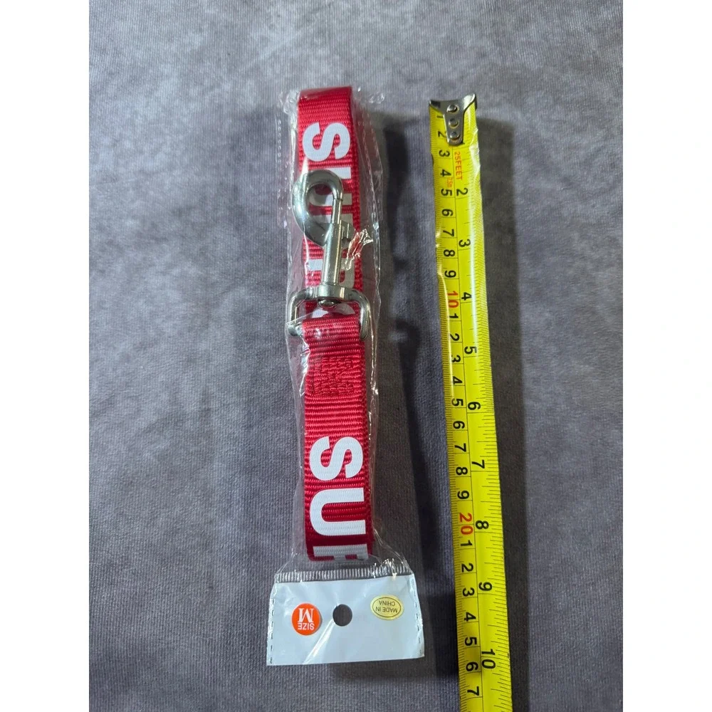 Port Animal Red Nylon Pet Leash SUP Streetwear Style Dog Lead Medium